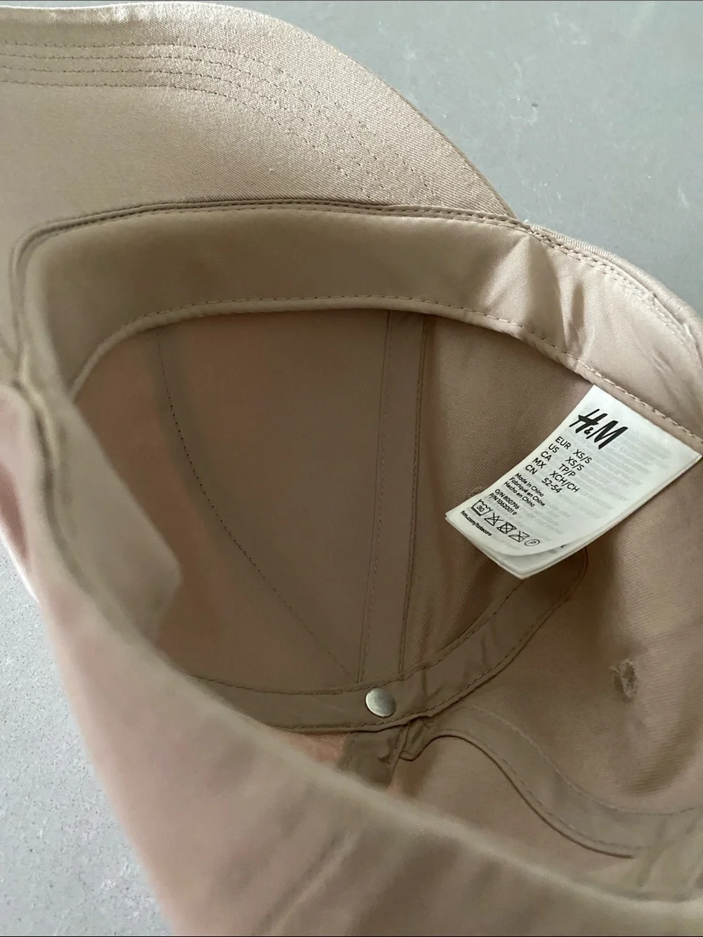 Beige Taupe Nude Baseball Cap Women’s XS/S Zara Mango H&M